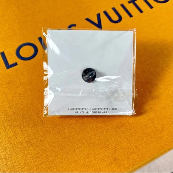 Louis Vuitton Logo Enamel Lapel Pin - Picture 4 of 4